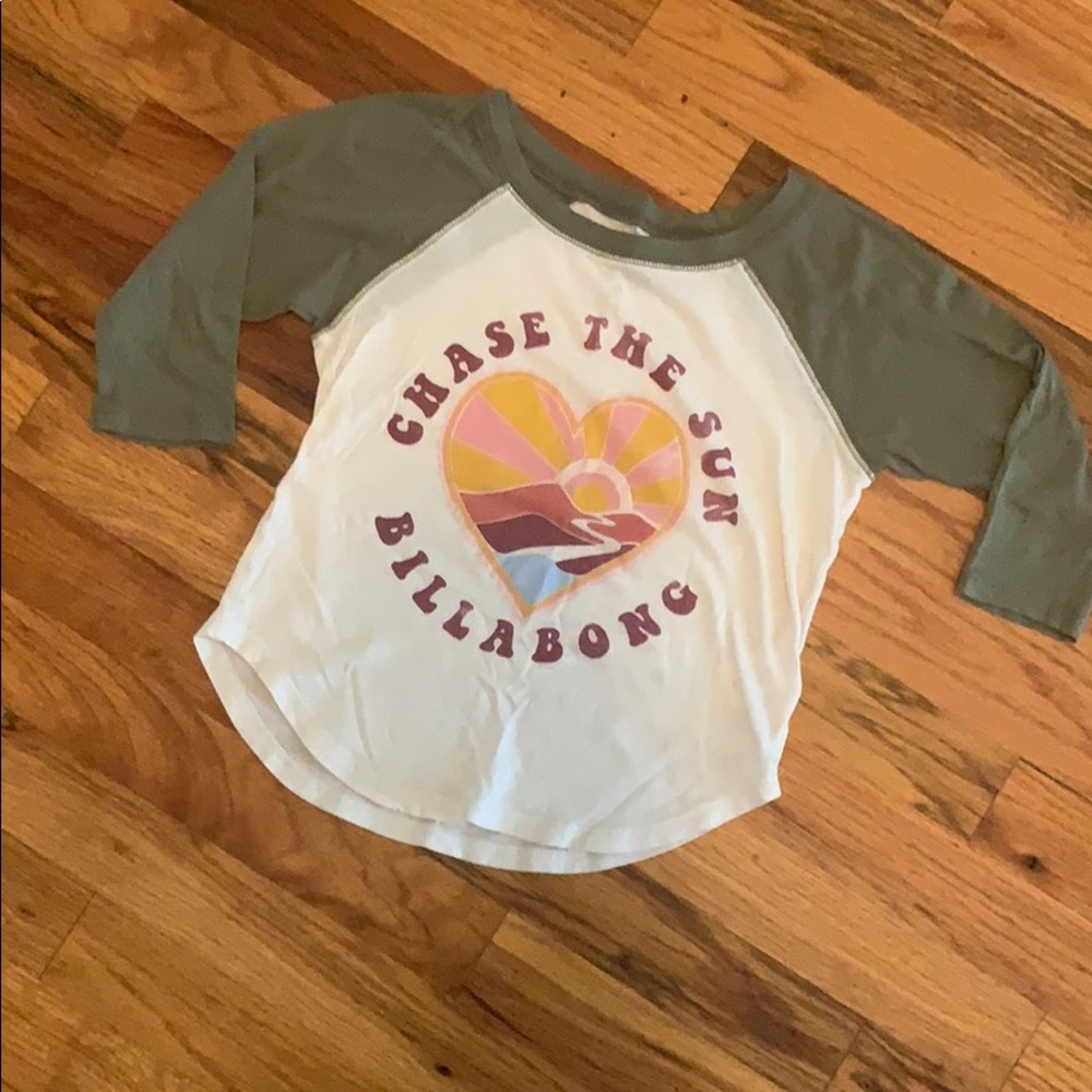 Girls Billabong 3/4 T-shirt